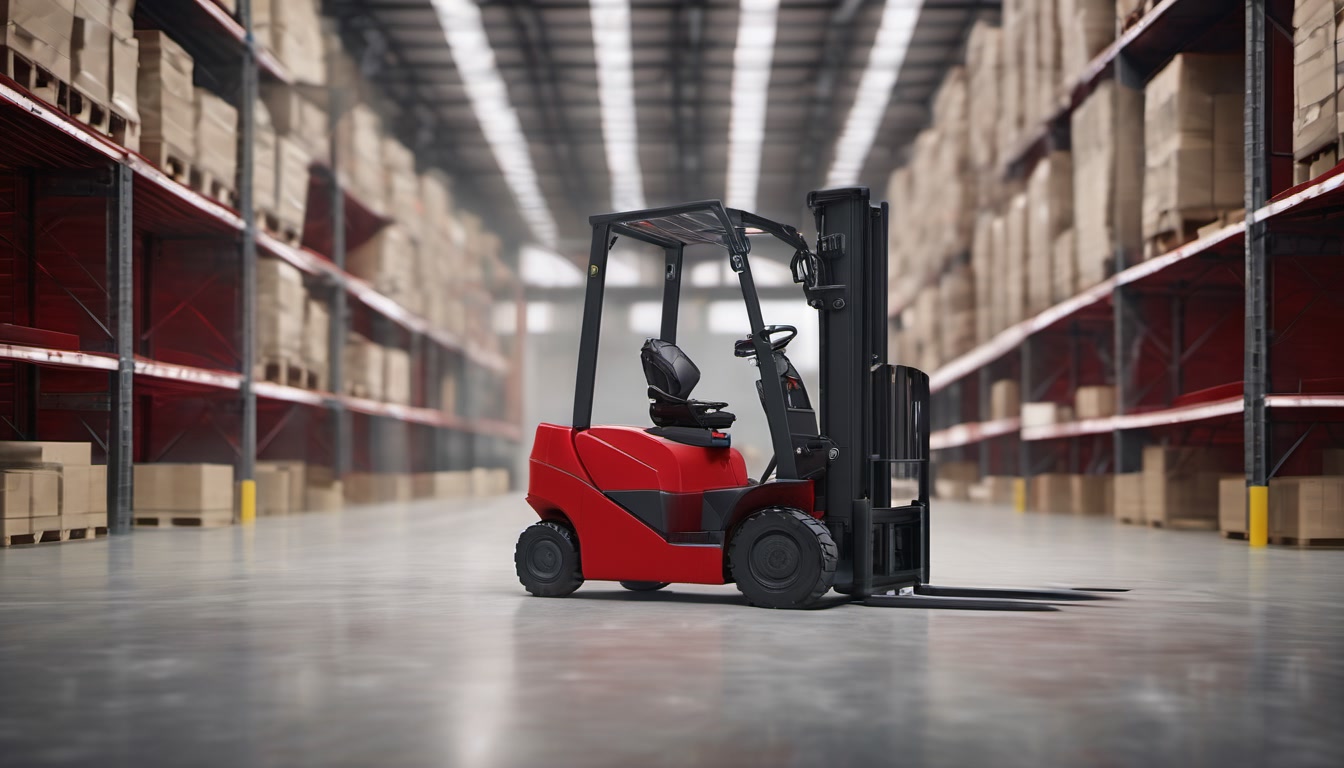 Illustration of forklift operator training for the 4 day novice course
